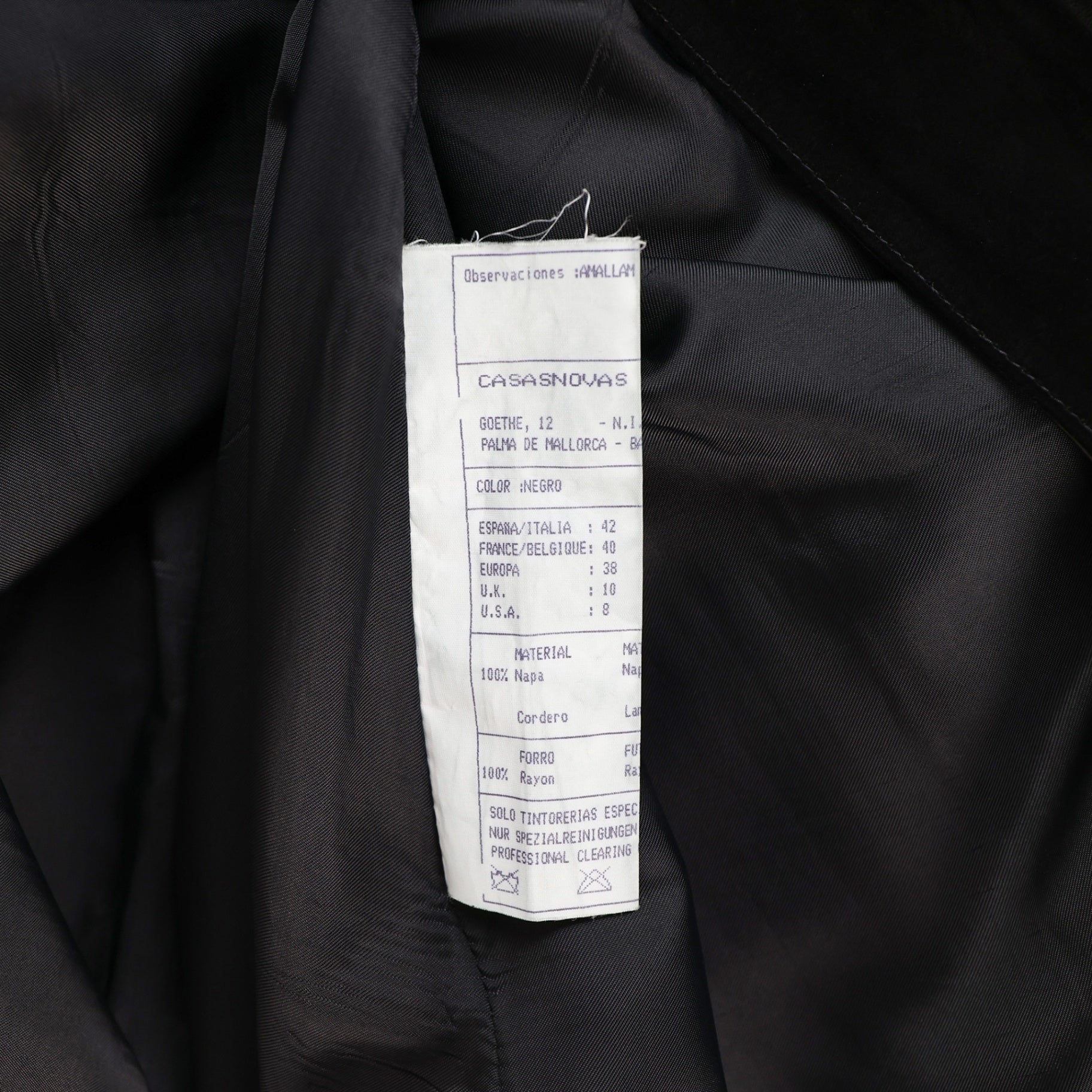 Casasnovas Spektakulärer Vintage Mantel aus Leder