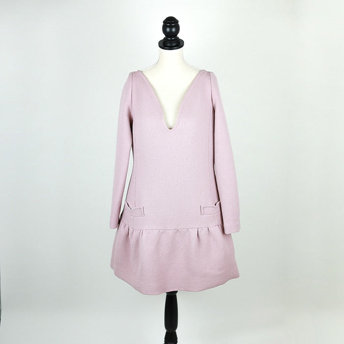 Victoria Victoria Beckham Minikleid aus Wolle mit aufgesetzten Taschen