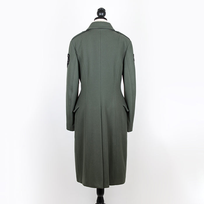 Amen Doppelreihiger Wollmantel im Military Look