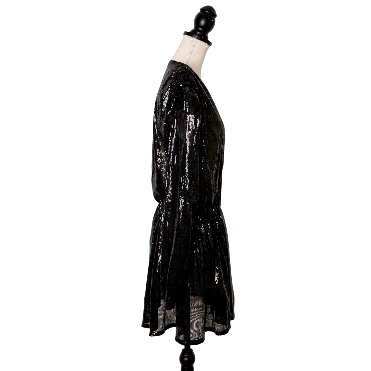 Amen Extravagantes semitransparentes Minikleid mit Pailletten