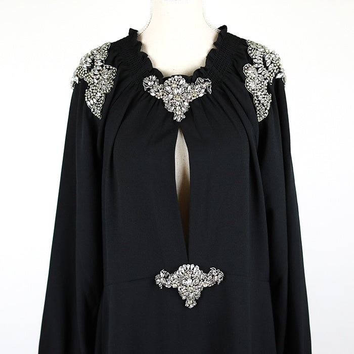 Dodo Bar Or Extravagantes Midi-Kleid mit auffälligen Swarovski-Verzierungen