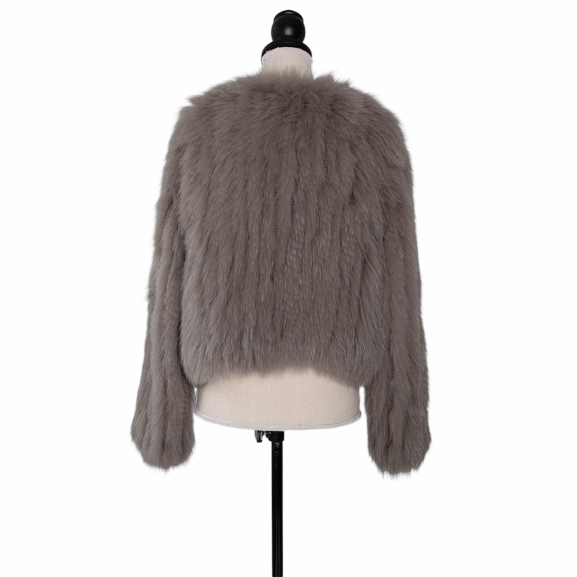 Schumacher Kastig geschnittene kurze Felljacke