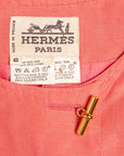 Hermès Vintage Kleid im Kimono-Stil mit Signature-Knöpfen