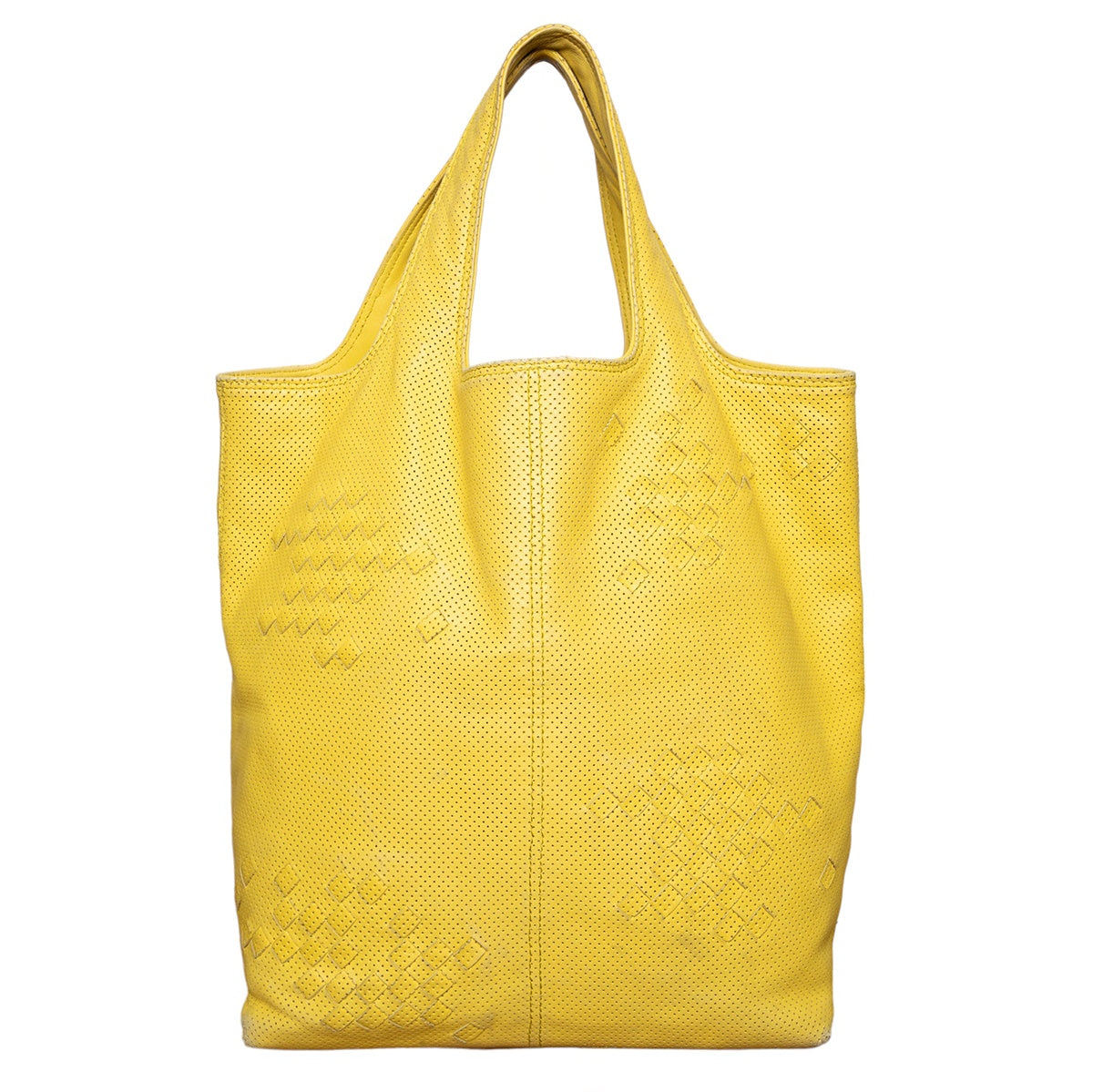 Bottega Veneta Vintage Totebag im Intarsien-Print