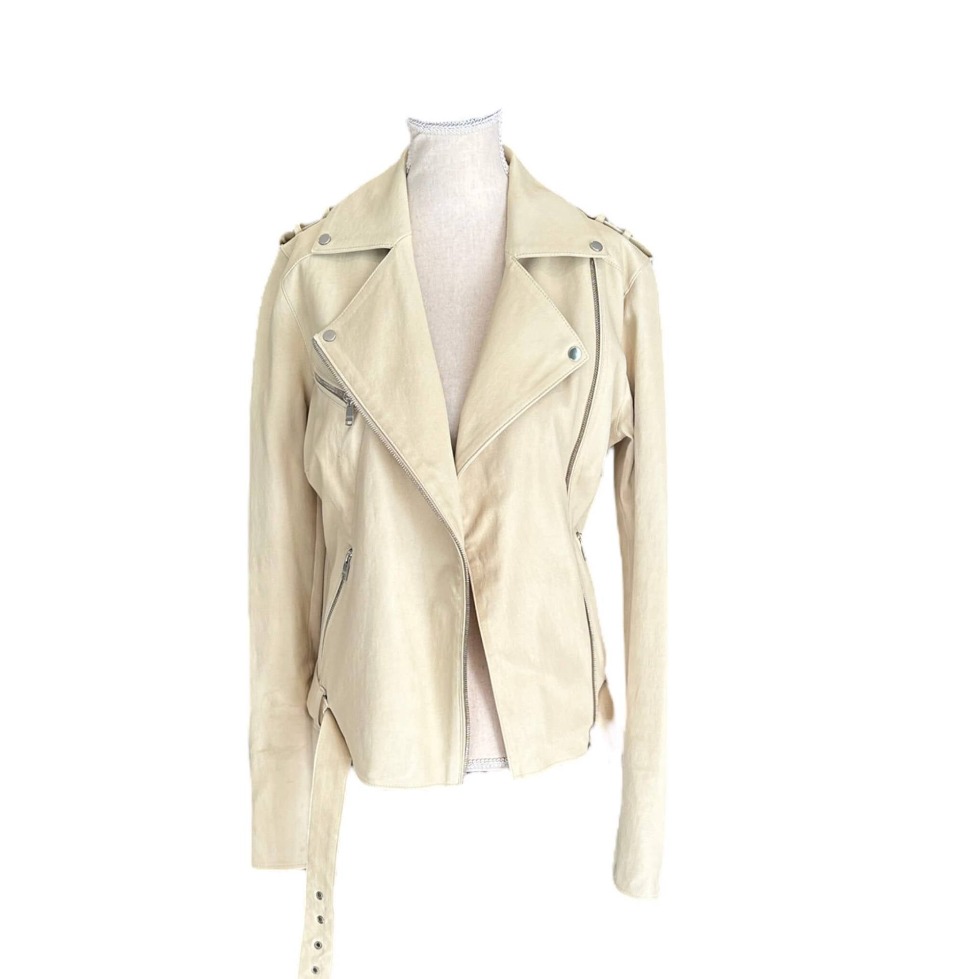 Jitrois Lederjacke im Bikerstil