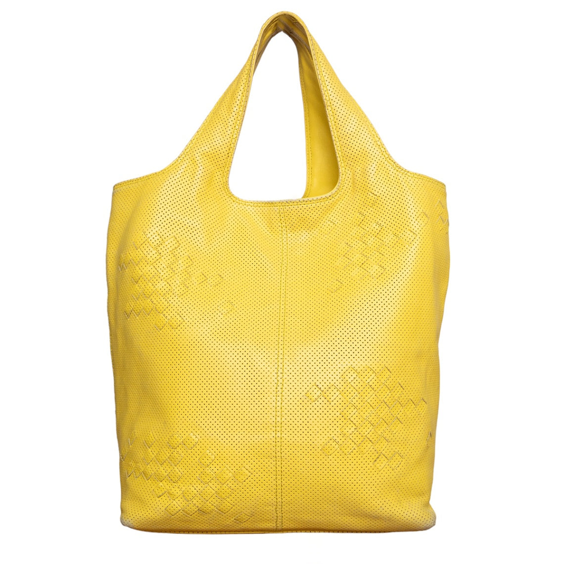 Bottega Veneta Vintage Totebag im Intarsien-Print