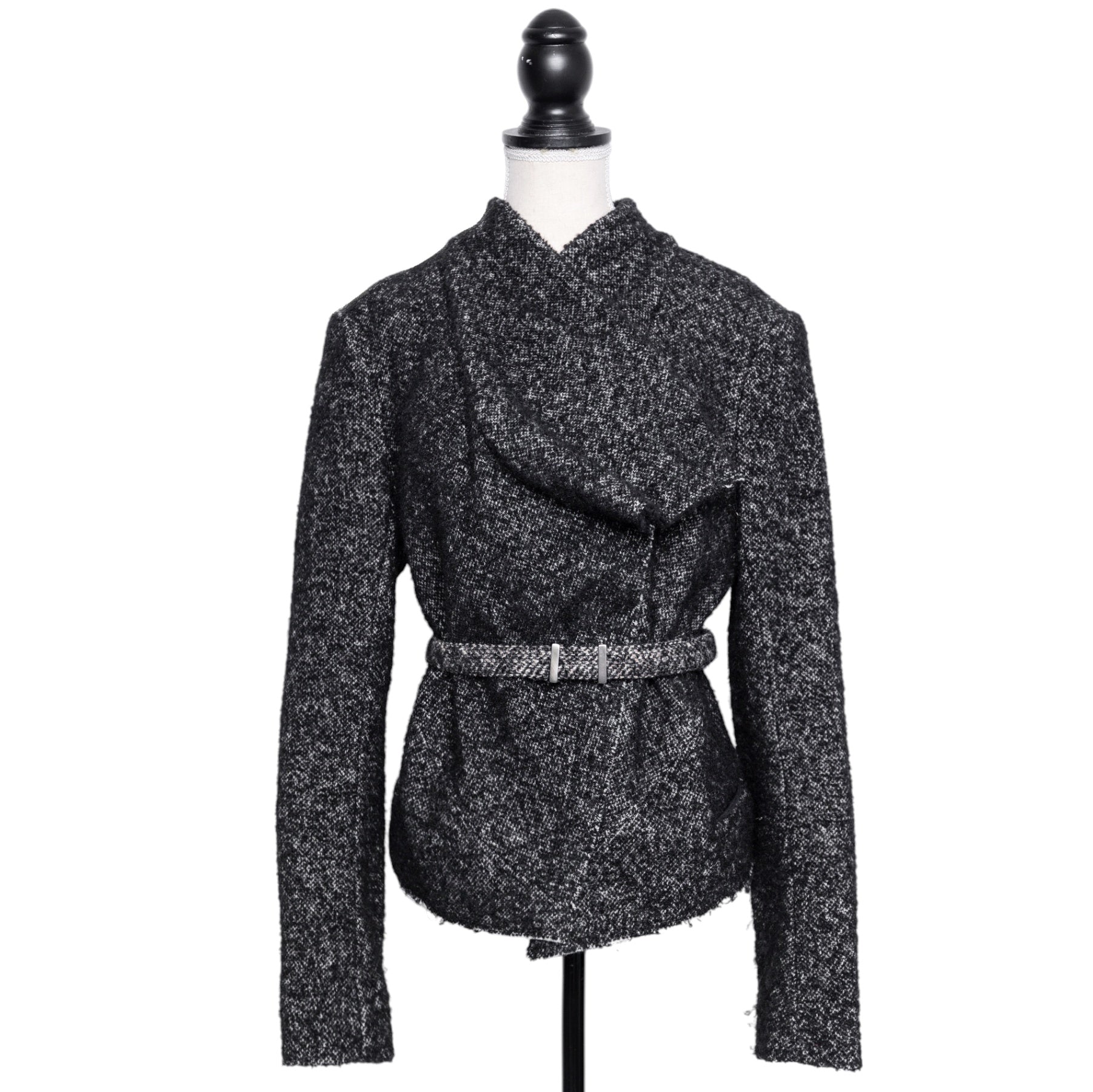 Isabel Marant Tweed Jacke mit asymmetrischem Reißverschluss