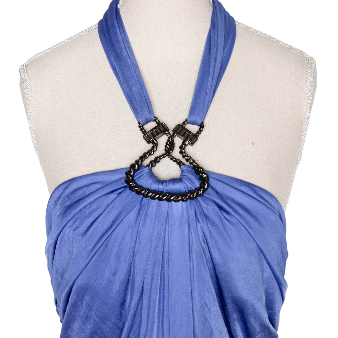Emilio Pucci Vintage Abendkleid mit ausgefallener Halterneck-Schnalle