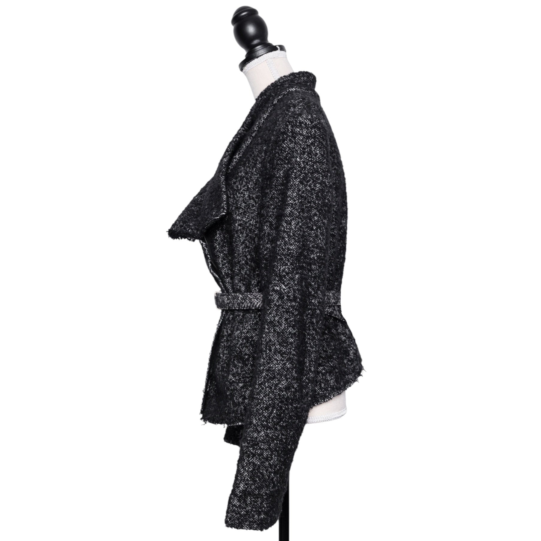 Isabel Marant Tweed Jacke mit asymmetrischem Reißverschluss