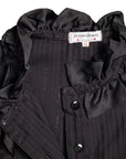 Yves Saint Laurent Rive Gauche Hochgeschlossene Vintage Bluse mit Schluppe