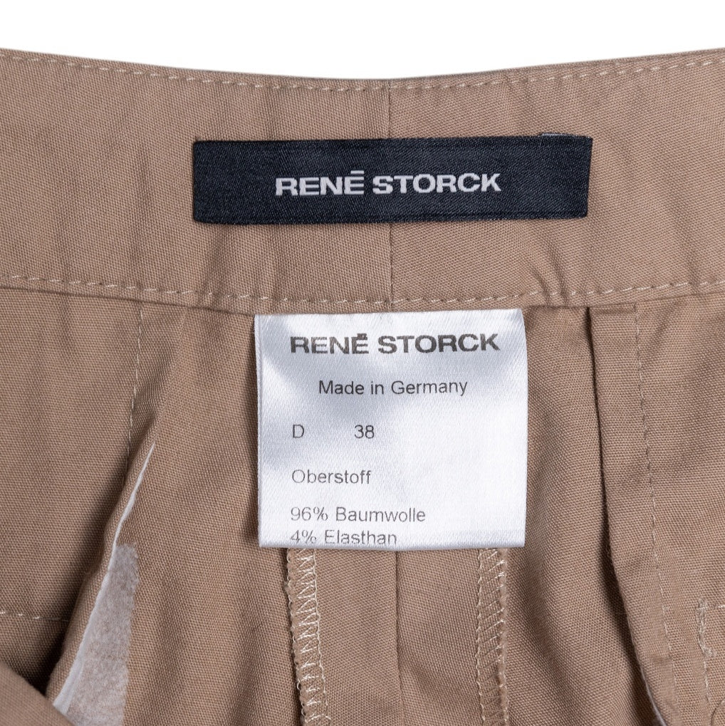 René Storck 7/8 Bundfaltenhose aus Baumwolle
