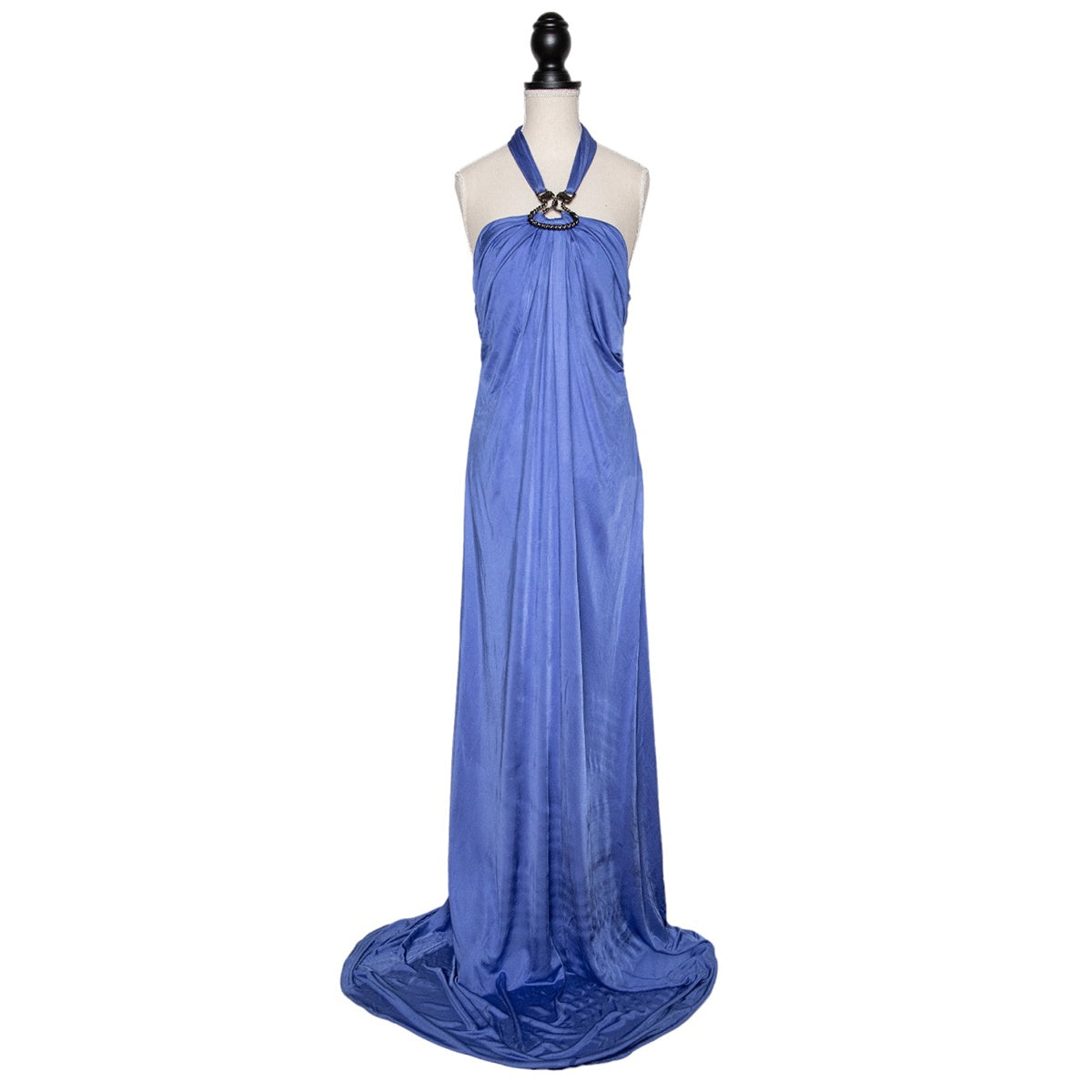 Emilio Pucci Vintage Abendkleid mit ausgefallener Halterneck-Schnalle