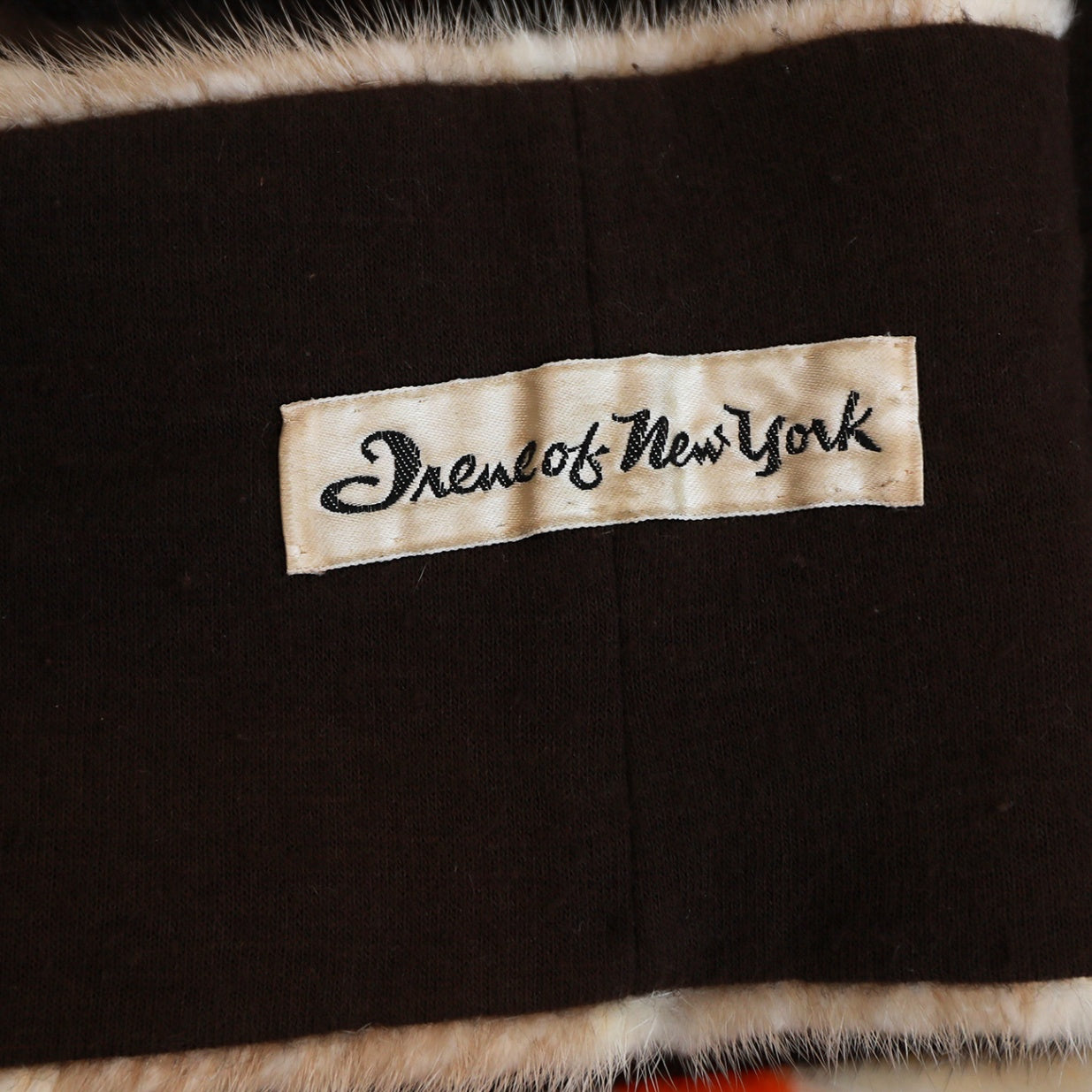 Irene of New York Gestreifter Vintage Schal aus Nerz