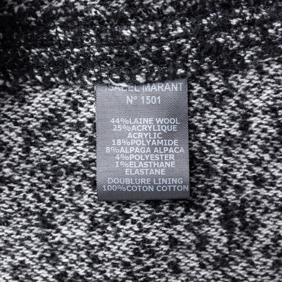 Isabel Marant Tweed Jacke mit asymmetrischem Reißverschluss