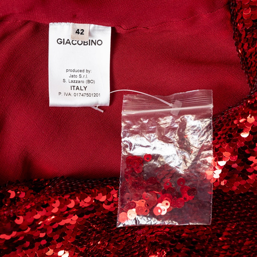 Giacobino Pailletten Oberteil im Oversize Stil
