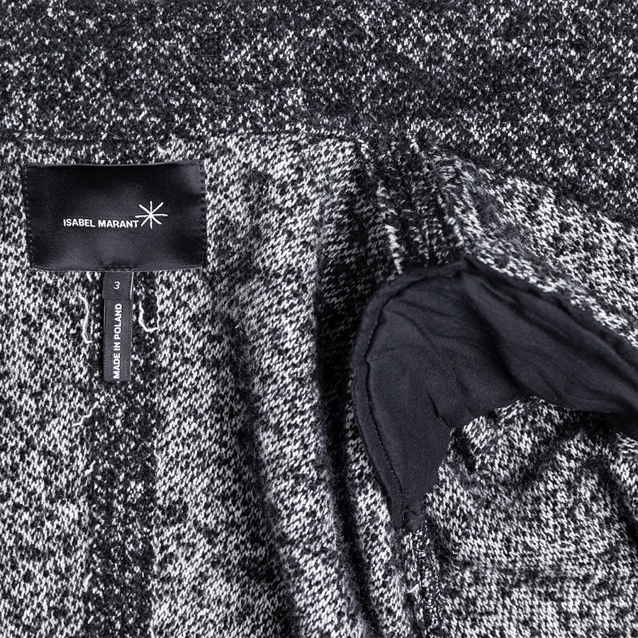 Isabel Marant Tweed Jacke mit asymmetrischem Reißverschluss
