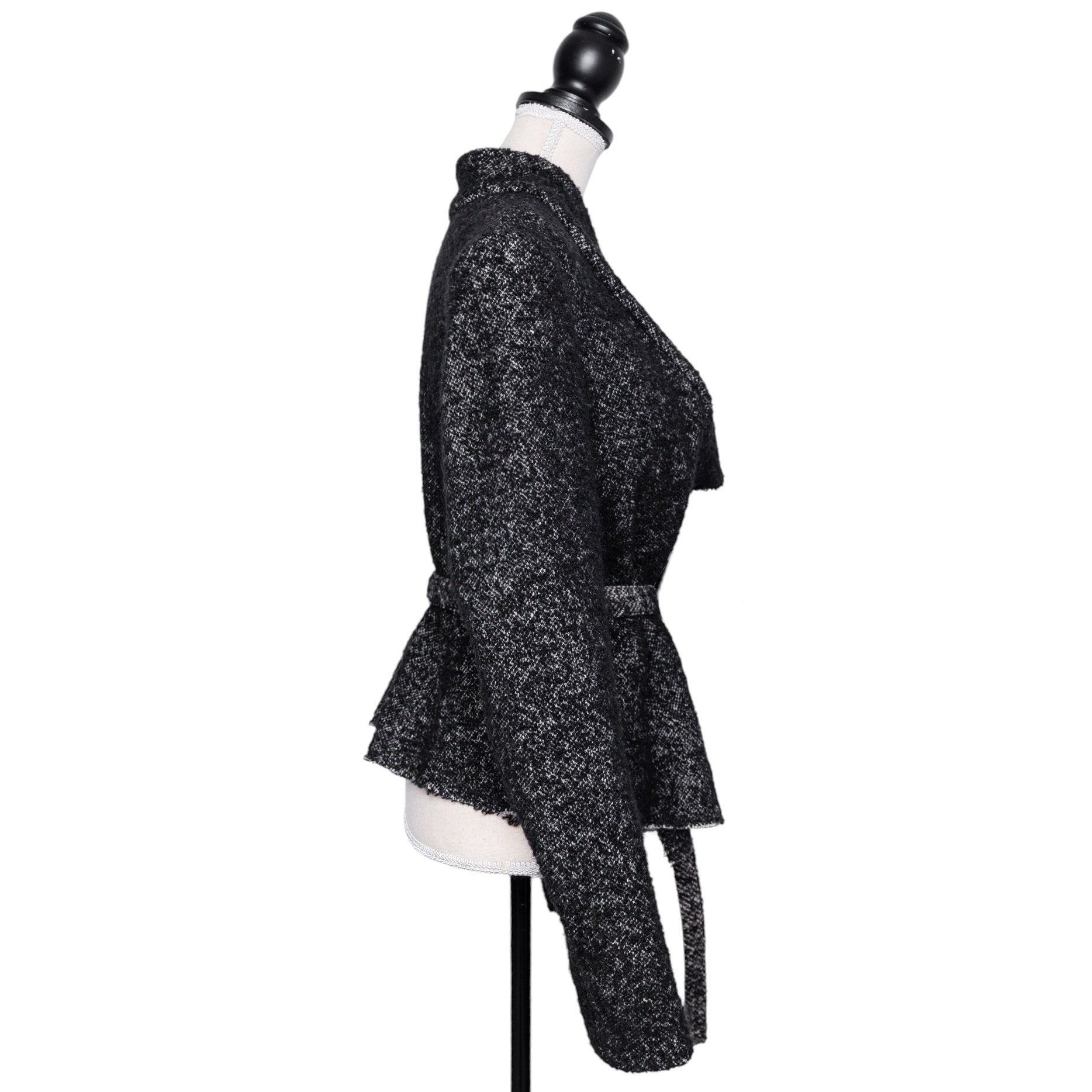 Isabel Marant Tweed Jacke mit asymmetrischem Reißverschluss