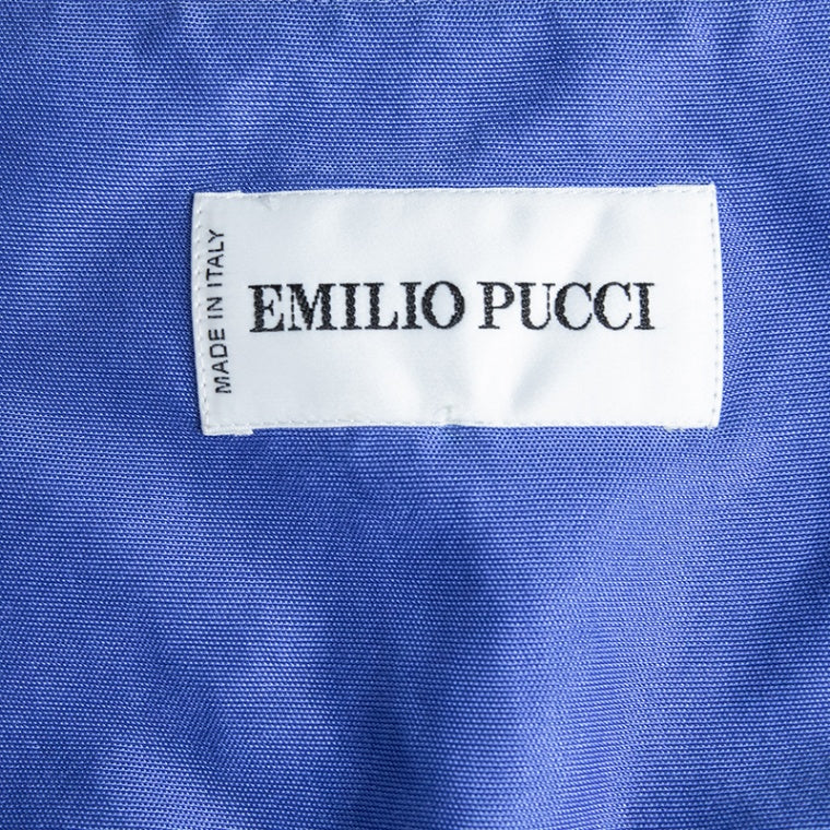 Emilio Pucci Vintage Abendkleid mit ausgefallener Halterneck-Schnalle