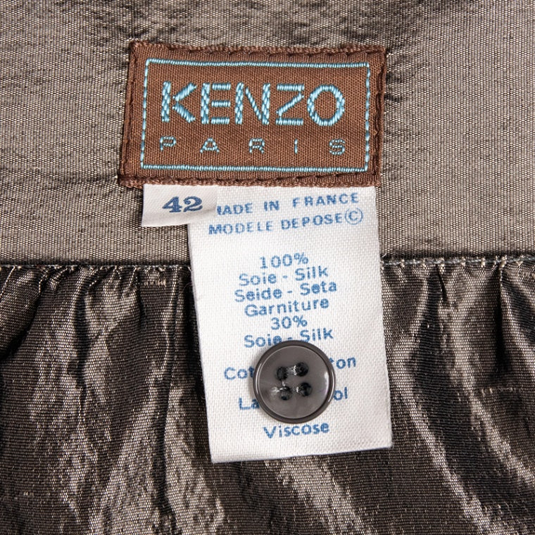 Kenzo Vintagerock aus Seidentaft