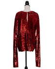 Giacobino Pailletten Oberteil im Oversize Stil