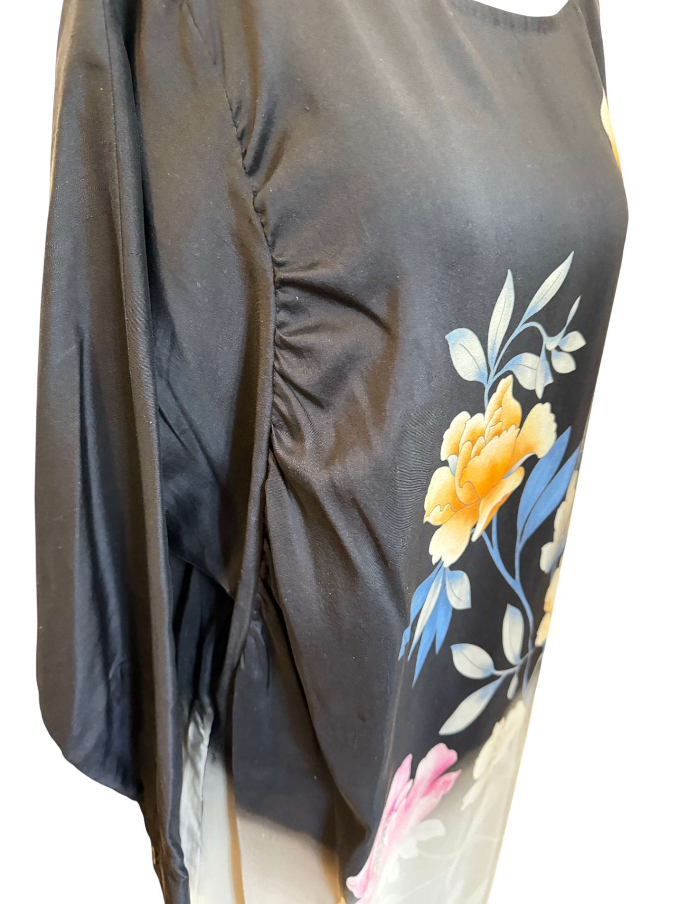 Dries van Noten Seidenkleid mit Blumenprint 