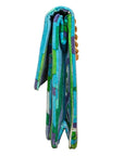 Emilio Pucci Vintage Samt-Clutch im Signature-Print und goldenem Ketten-Henkel