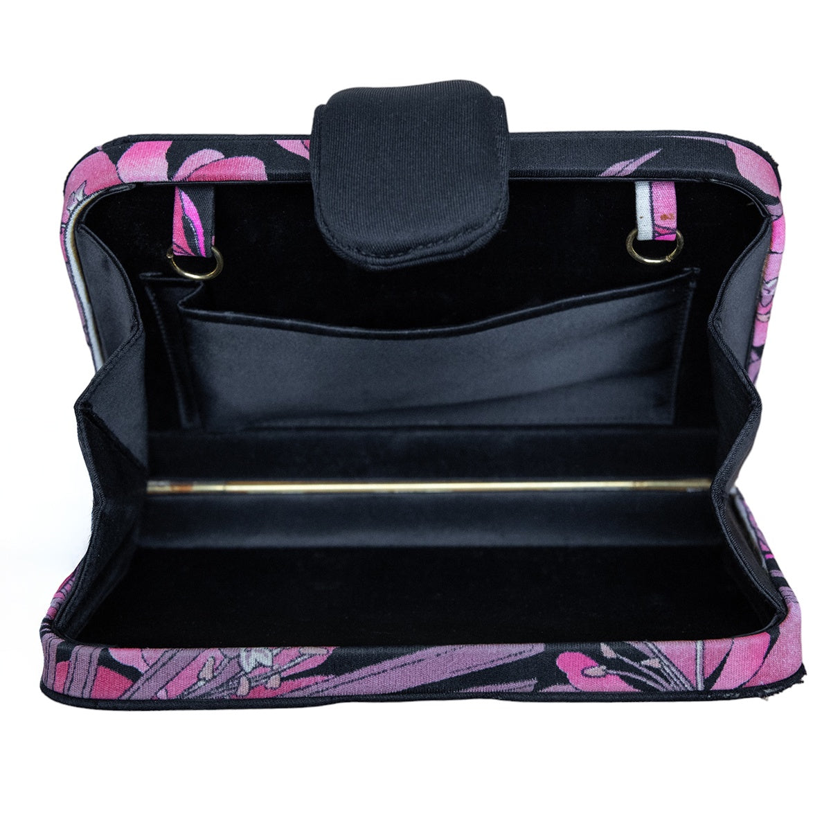 Leonard Paris Vintage Clutch mit floralem Print
