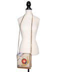 Rianna + Nina Crossbody-Tasche im Sea-Print mit goldener Body-Kette