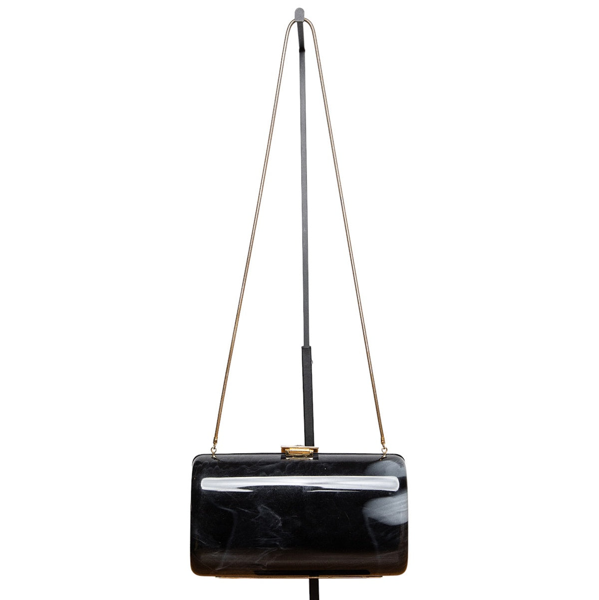 Maggiora España Vintage Abendtasche mit auffälligem Gold-Verschluss