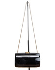 Maggiora España Vintage Abendtasche mit auffälligem Gold-Verschluss