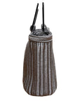 Yves Saint Laurent Rive Gauche Vintage Handtasche im Metallic-Look mit quadratischen Henkeln