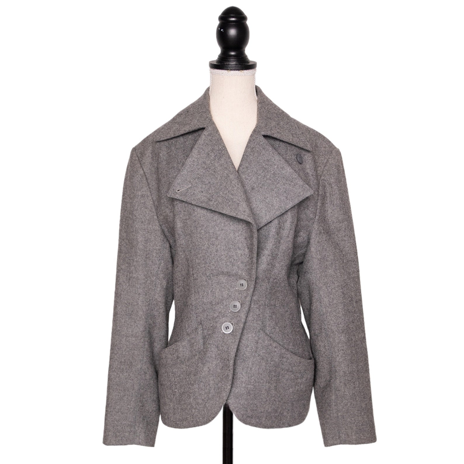 Alaïa Asymmetrisch geknöpfter Blazer aus Wolle