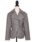 Alaïa Asymmetrisch geknöpfter Blazer aus Wolle
