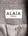 Alaïa Asymmetrisch geknöpfter Blazer aus Wolle
