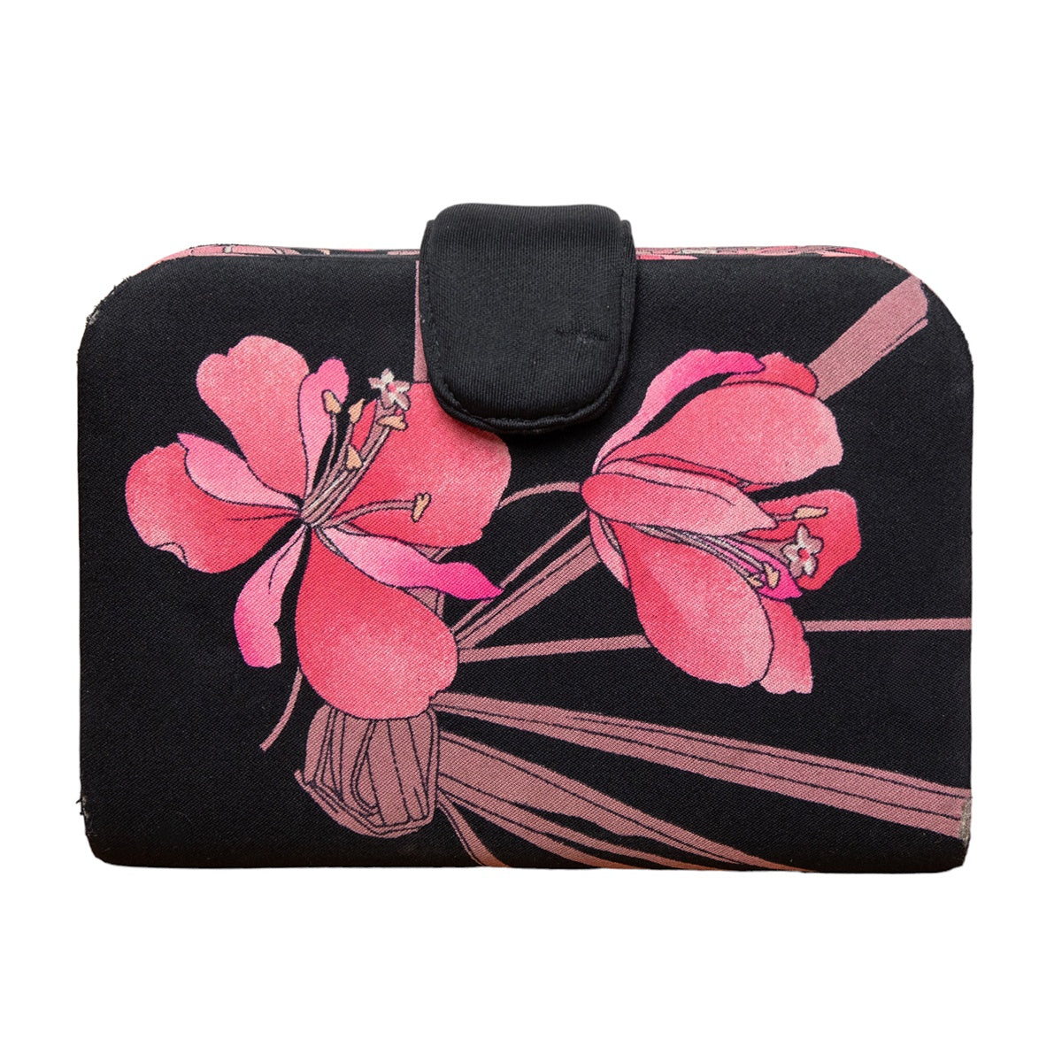 Leonard Paris Vintage Clutch mit floralem Print
