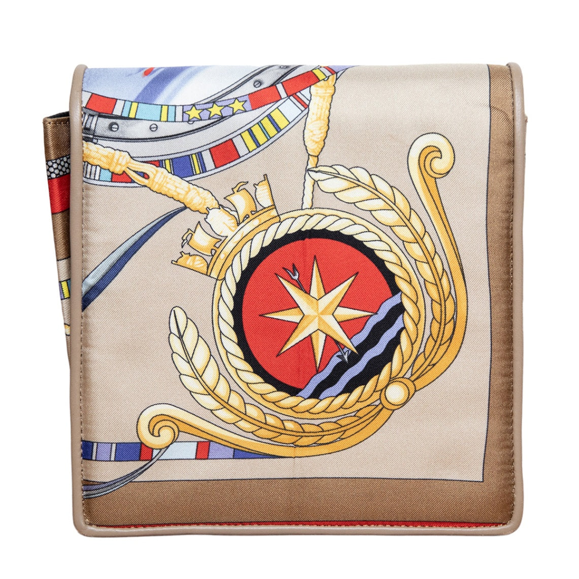 Rianna + Nina Crossbody-Tasche im Sea-Print mit goldener Body-Kette