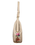 N.N. Vintage Handtasche mit Allover-Stickerei im Stil der 60er