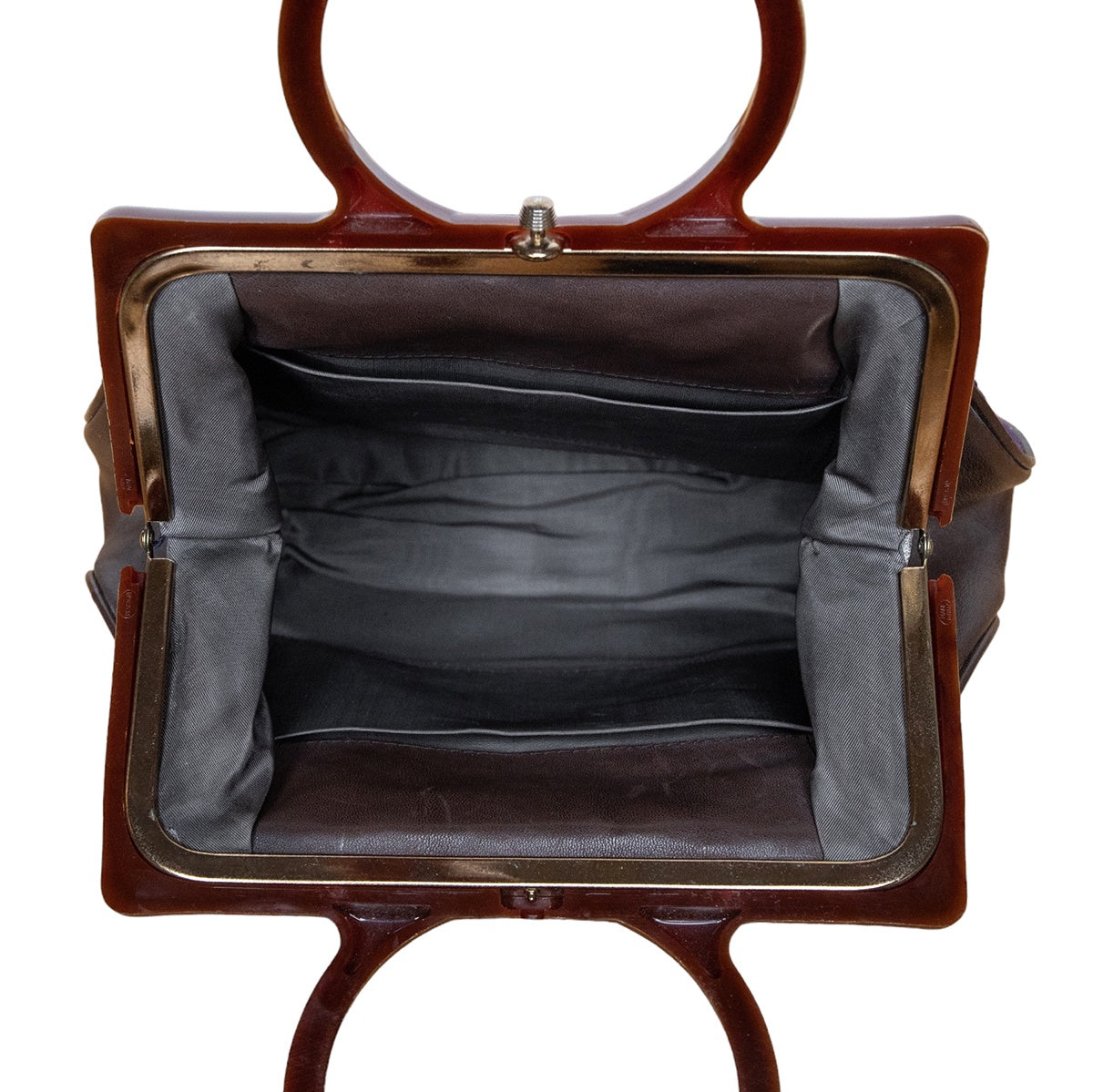 N.N. Vintage Handtasche mit stilvoller Allover-Stickerei und hochwertigem Materialmix