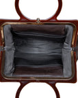 N.N. Vintage Handtasche mit stilvoller Allover-Stickerei und hochwertigem Materialmix