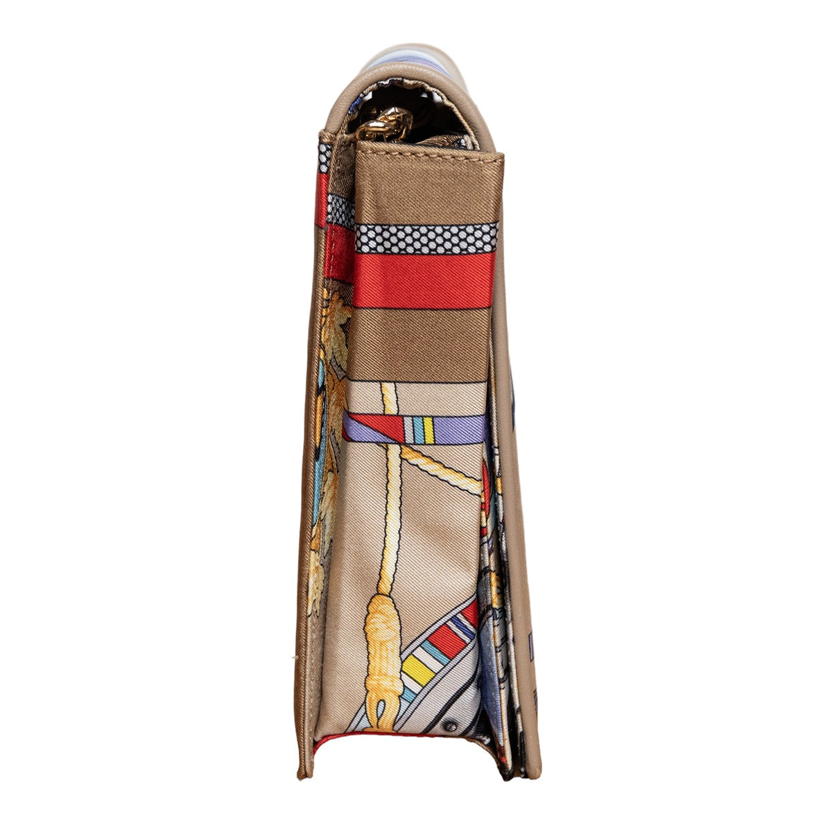 Rianna + Nina Crossbody-Tasche im Sea-Print mit goldener Body-Kette
