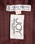 Jean Patou Semitransparentes Hemdblusenkleid mit aufgesetzten Taschen