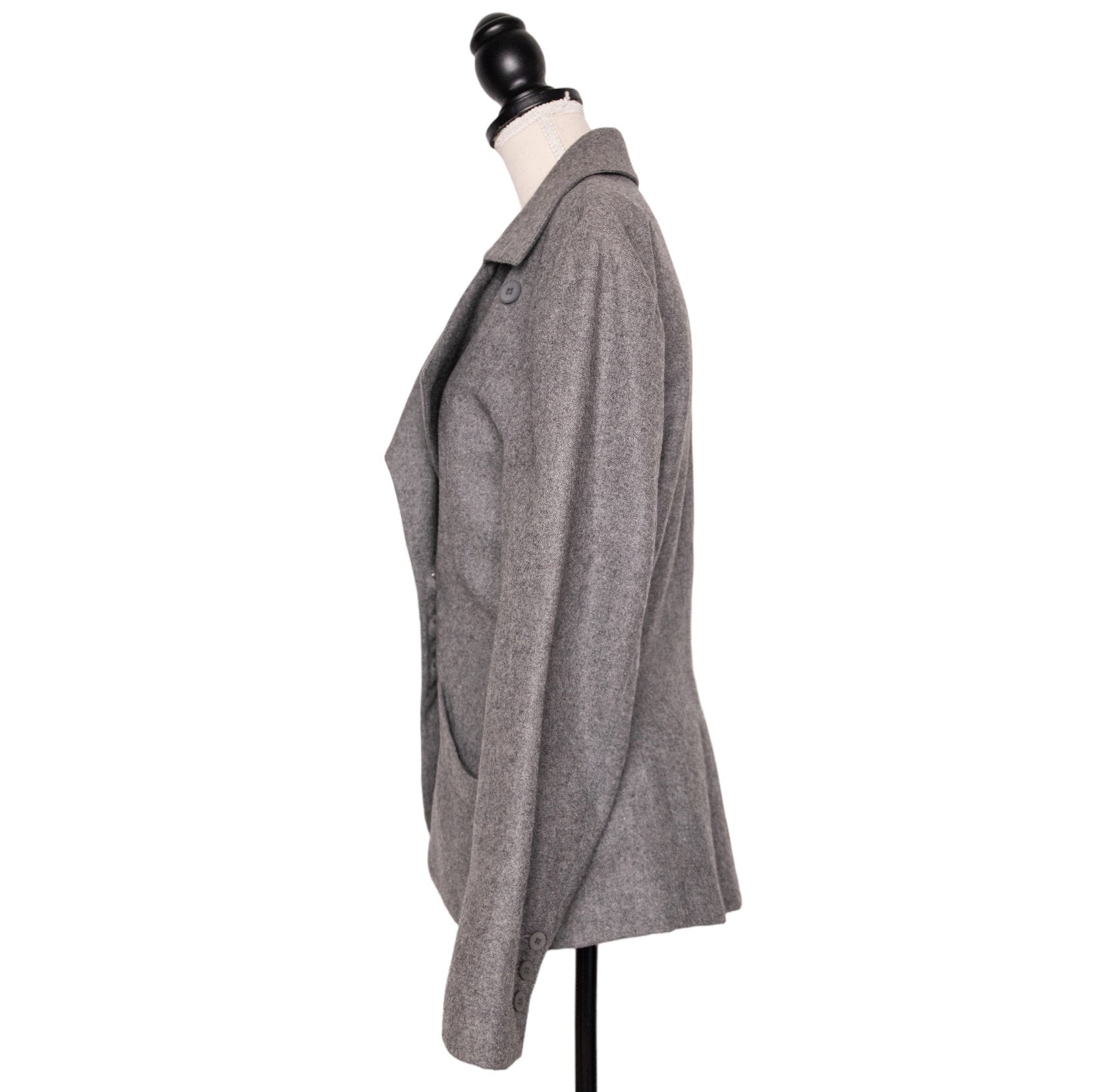 Alaïa Asymmetrisch geknöpfter Blazer aus Wolle