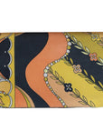 Emilio Pucci Vintage Clutch im Signature-Print und goldenem Statement-Verschluss