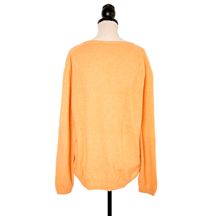 Aida Barni Orange oversize cashmere sweater