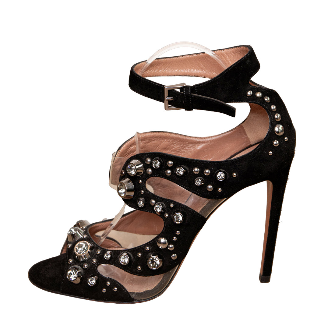 Alaïa Elaborately decorated ankle sandals with studs