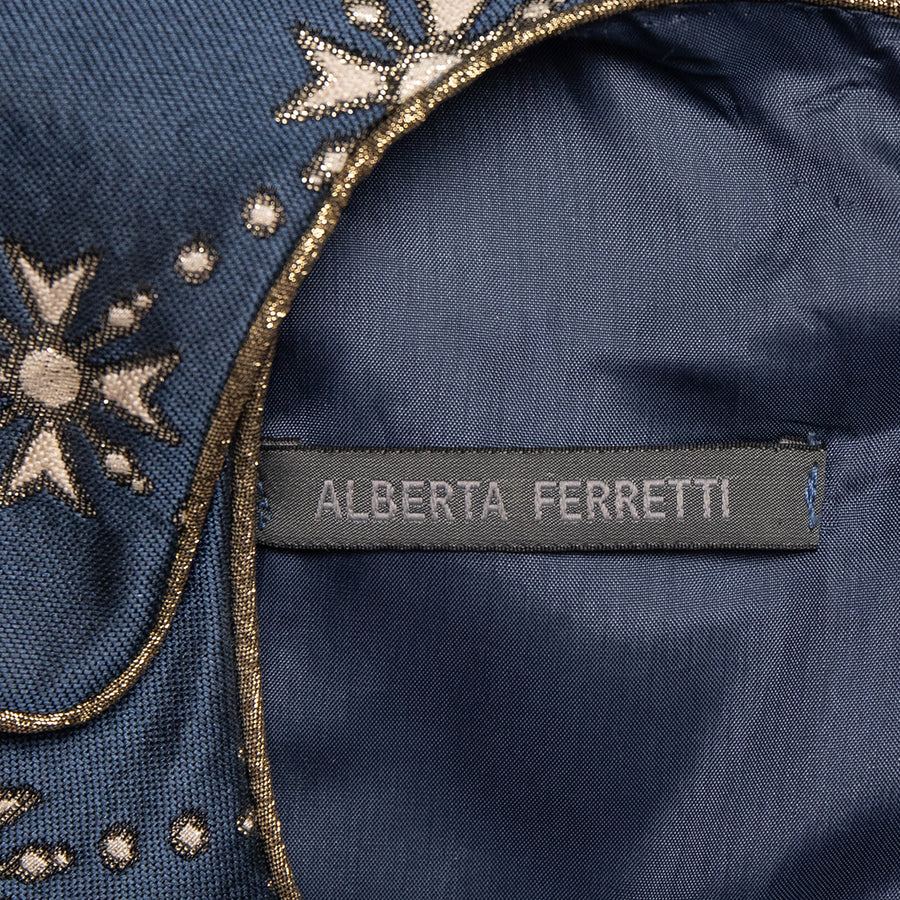 Alberta Ferretti Aufwändig gestaltetes Cocktailkleid