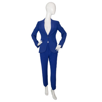 Alexander McQueen Single Breasted 7/8 Length Pantsuit (Cleaned)