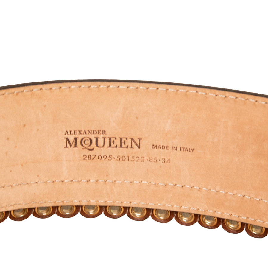 Alexander McQueen studded waist belt