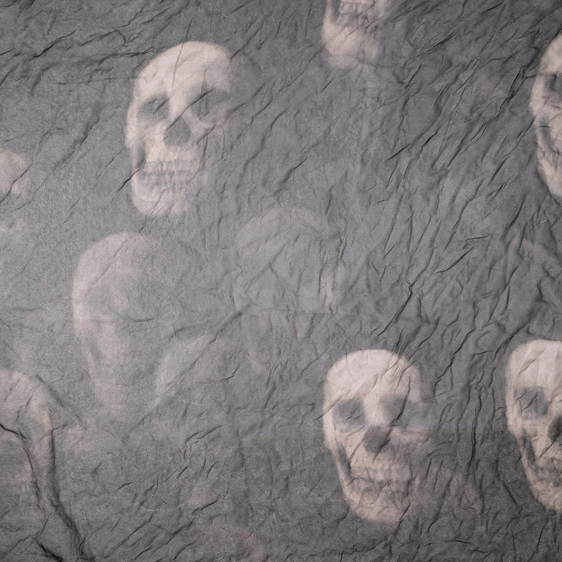 Alexander McQueen silk scarf "Ghost Skull"