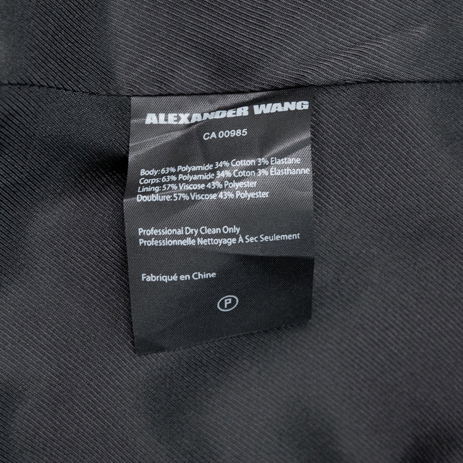 Alexander Wang blazer with asymmetrical zipper